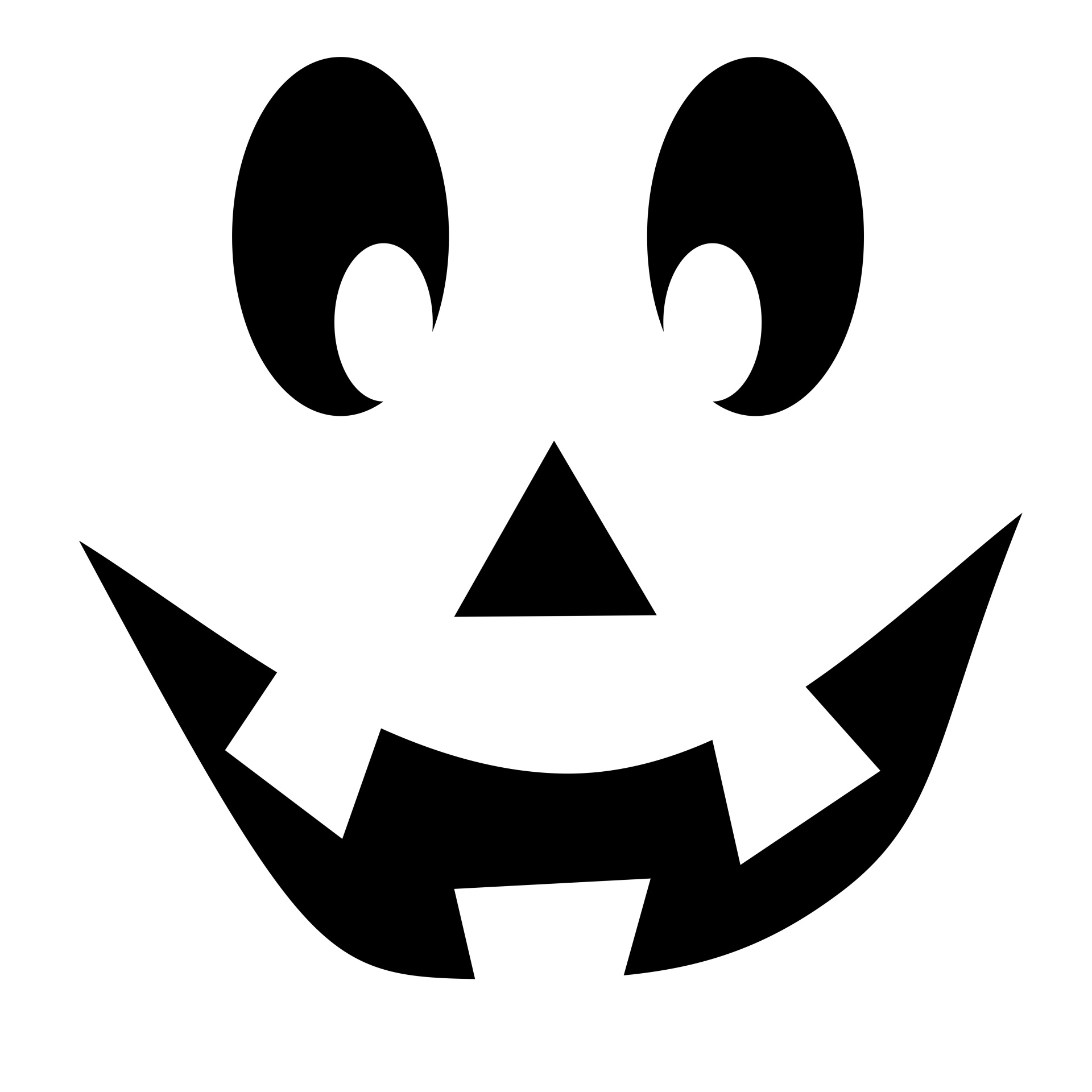 Jack O Lantern Face Stencil Free Stock Photo Public 