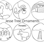 Jesse Tree Ornaments Printable Downloadable Ready To Color