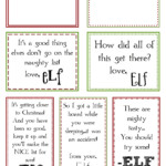 Just Sweet And Simple Printable Elf On The Shelf Notes