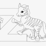 Kids Page Z Is For Zebra Animal Alphabet Letters Worksheet