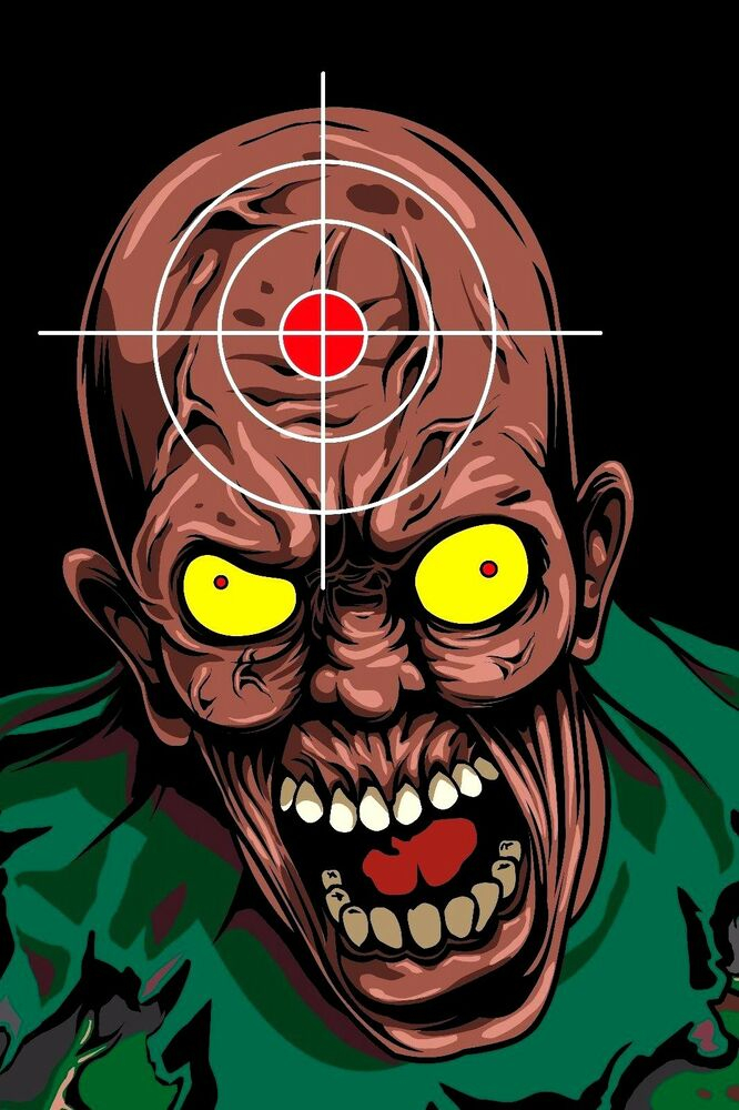 Killer Zombie Paper Shooting Targets 10 75 X 15 Single 