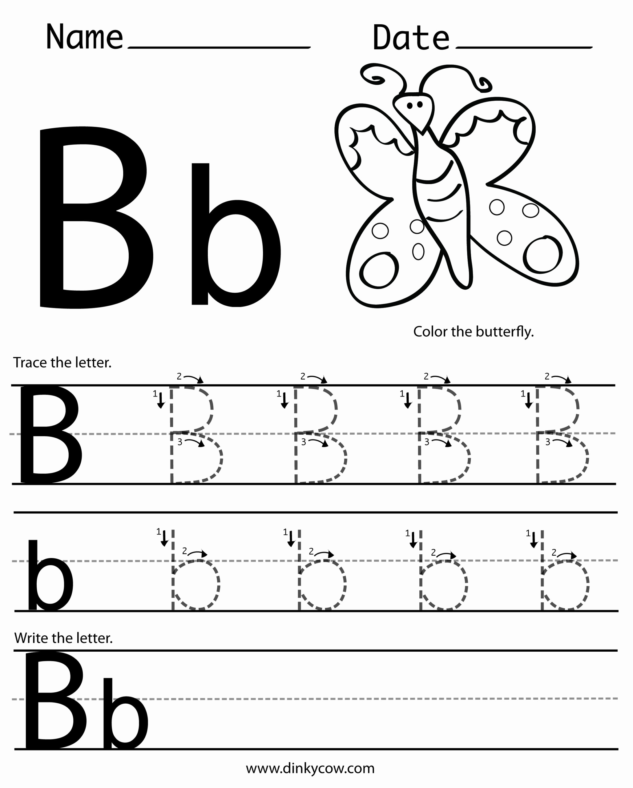 Letter B Worksheets For Free Download Letter B Worksheets 