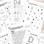 Letter D Worksheets Alphabet Series Easy Peasy Learners