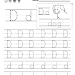 Letter D Writing Practice Worksheet Free Kindergarten