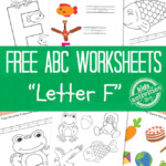 Letter F Worksheets Free Kids Printable