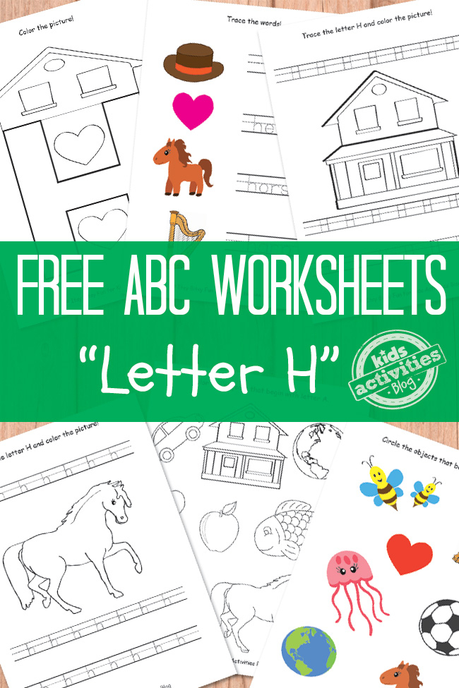 Letter H Worksheets Free Kids Printables