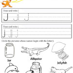 Letter J Tracing Worksheets Preschool Preschool Tracing
