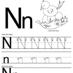Letter N Worksheets For Preschool Kindergarten Printable