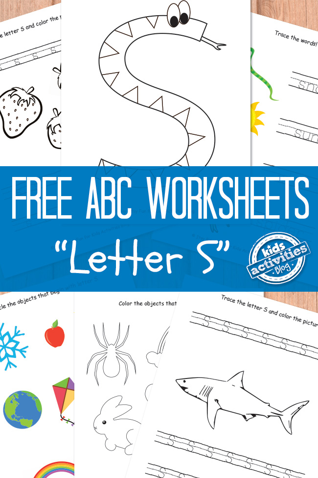 Letter S Worksheets Free Kids Printable