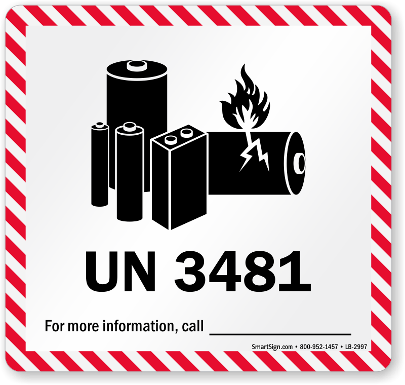 Lithium Battery Handling Class 9 Shipping Labels