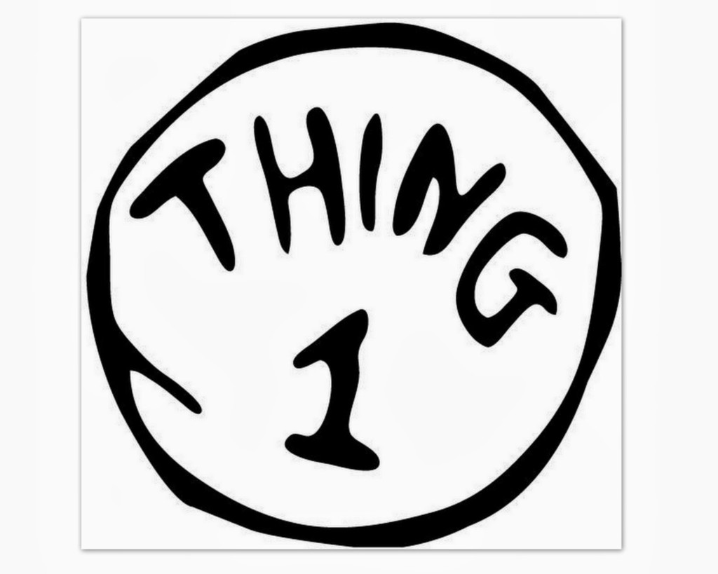 Thing 1 Template Printable
