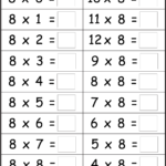 Multiplication Basic Facts 2 3 4 5 6 7 8 9 Times