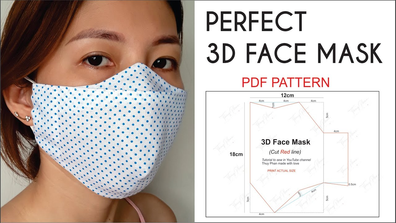 NO FOG ON GLASSES Perfect 3D Face Mask Best Fit 