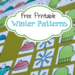 Pattern Mats Free Winter Printable For Kindergarten