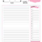 Pink Journal Planner Page Woo Jr Kids Activities