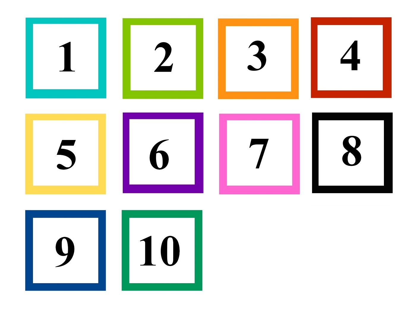 Preschool Numbers 1 10 Practice 101 Printable