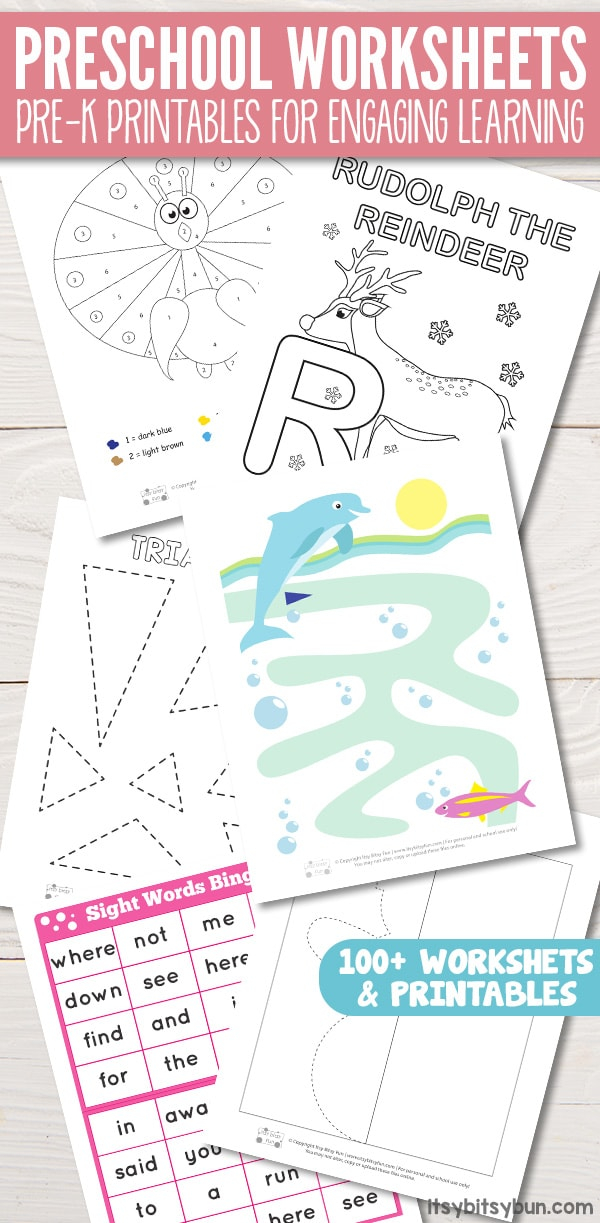 Preschool Worksheets Pre K Printables For Engaging 