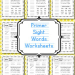 Primer Sight Word Worksheets Teaching Resources Blog