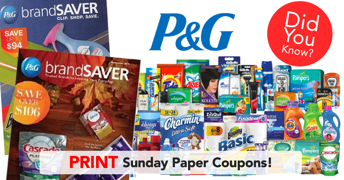 Print P G Everyday Coupons GimmieFreebies