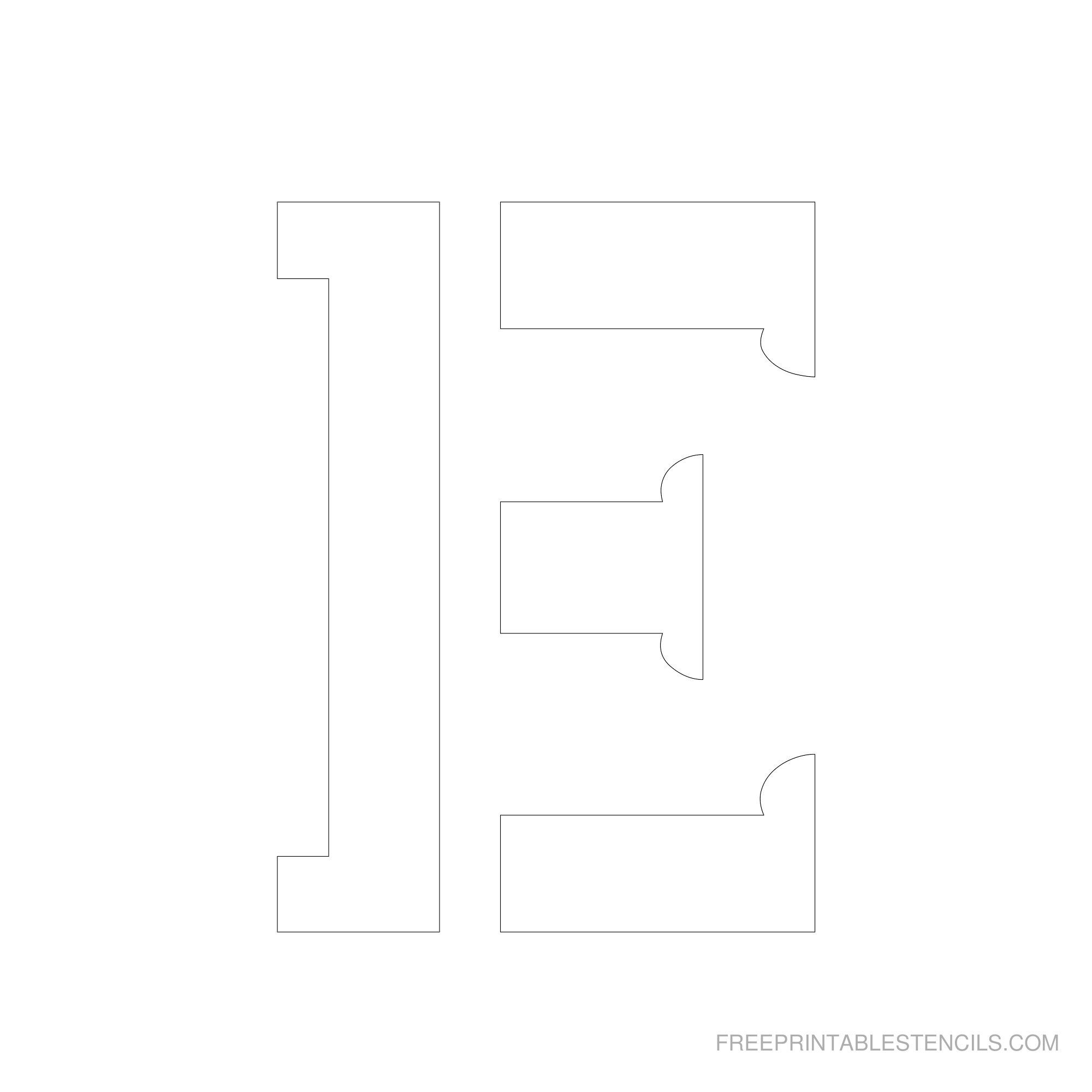 Printable 2 6 Inch Letter Stencils Free Stencils 