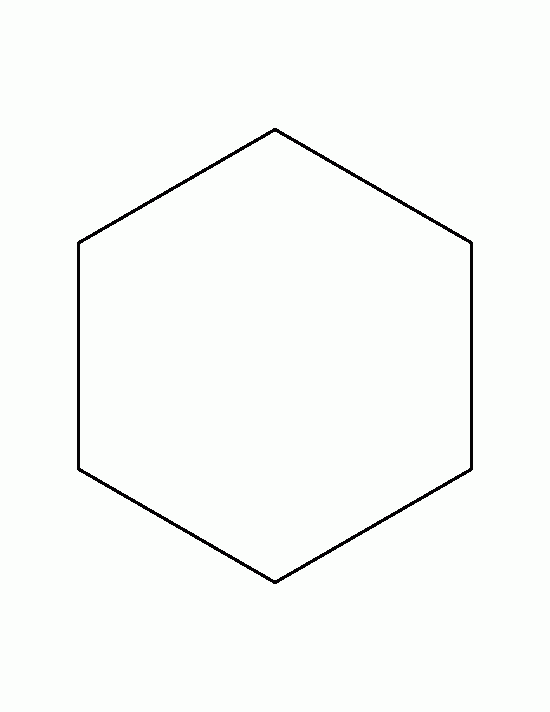 Printable 7 Inch Hexagon Template