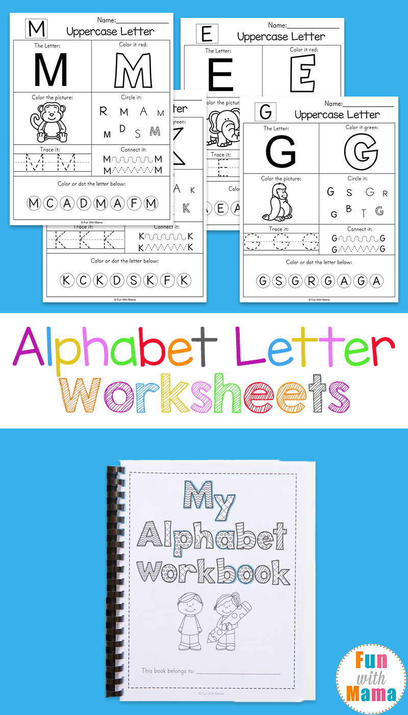 Printable Alphabet Worksheets To Turn Into A Workbook 