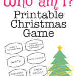 Printable Christmas Game Who Am I