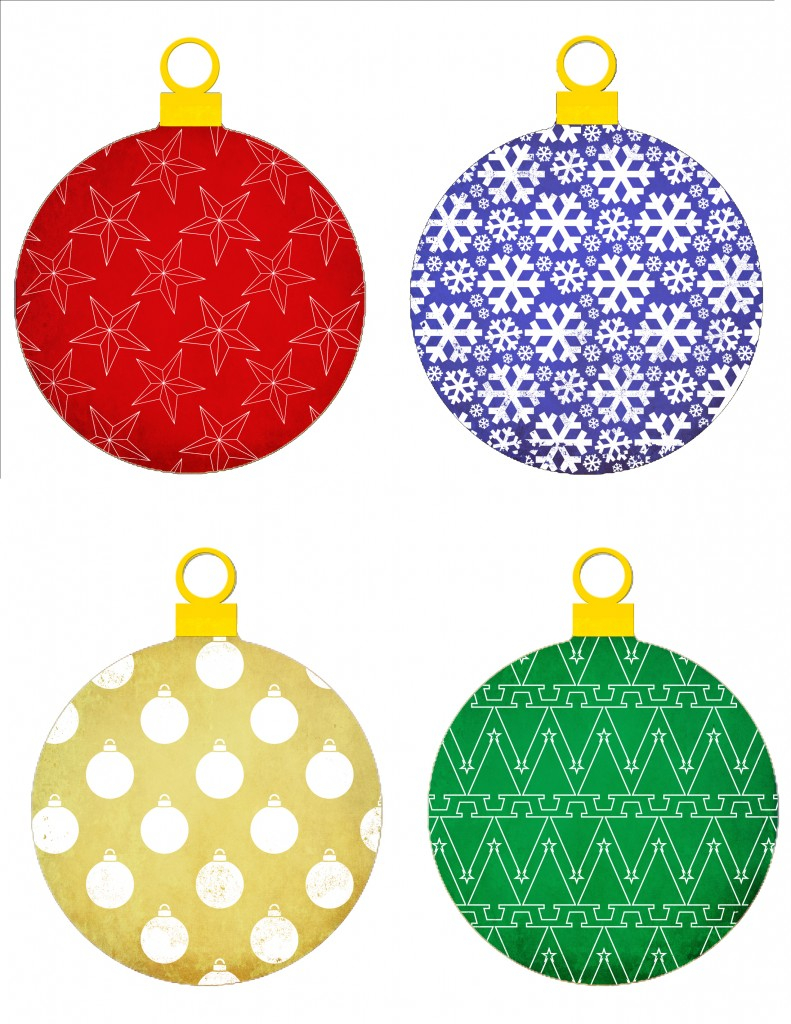 Printable Christmas Ornaments Christmas Printables