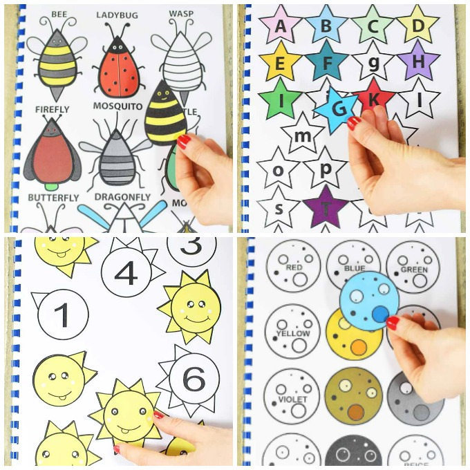 Printable Colorful Quiet Book Easy Peasy And Fun