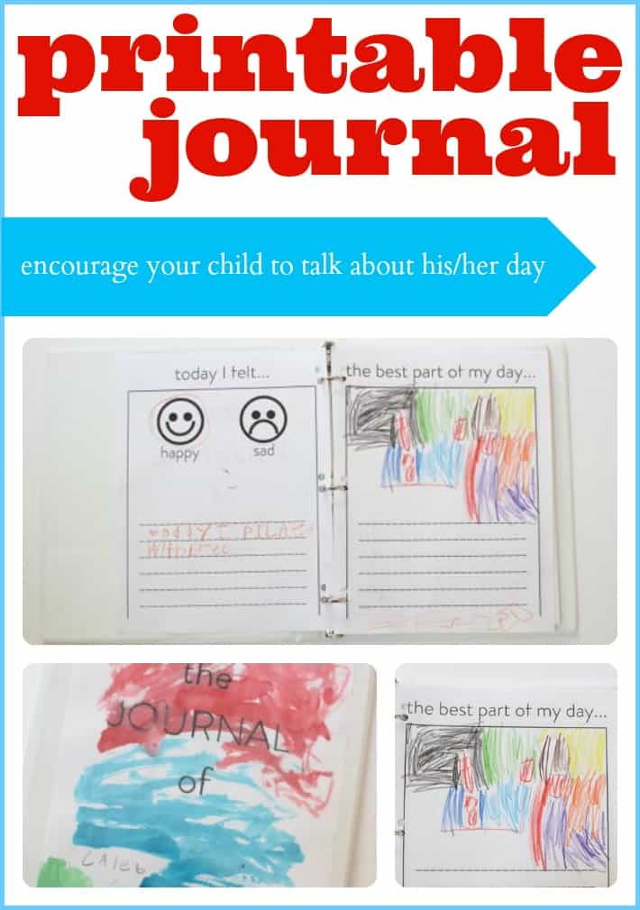 Printable Journal For Kids Get Your Child To Communicate 