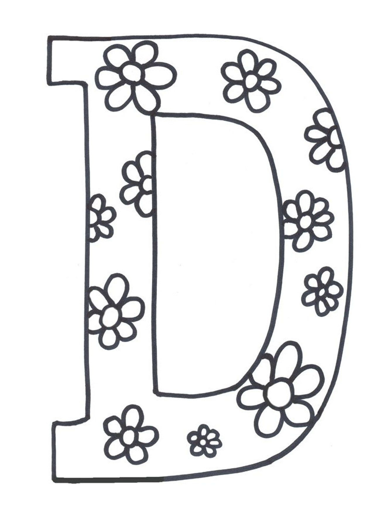 Printable Letter D Coloring Pages Coloring Home