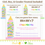 Printable M Ms Guessing Game Printable Baby By