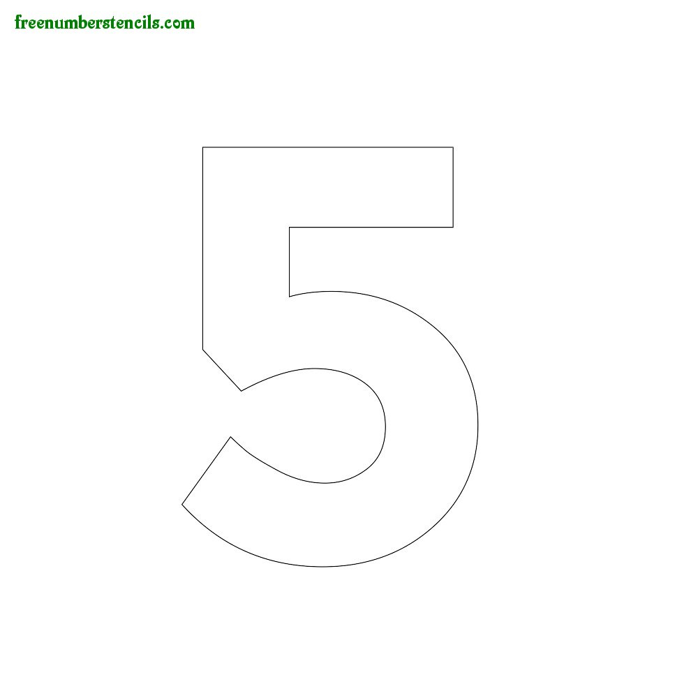Printable Number 5 That Are Gratifying Mitchell Blog