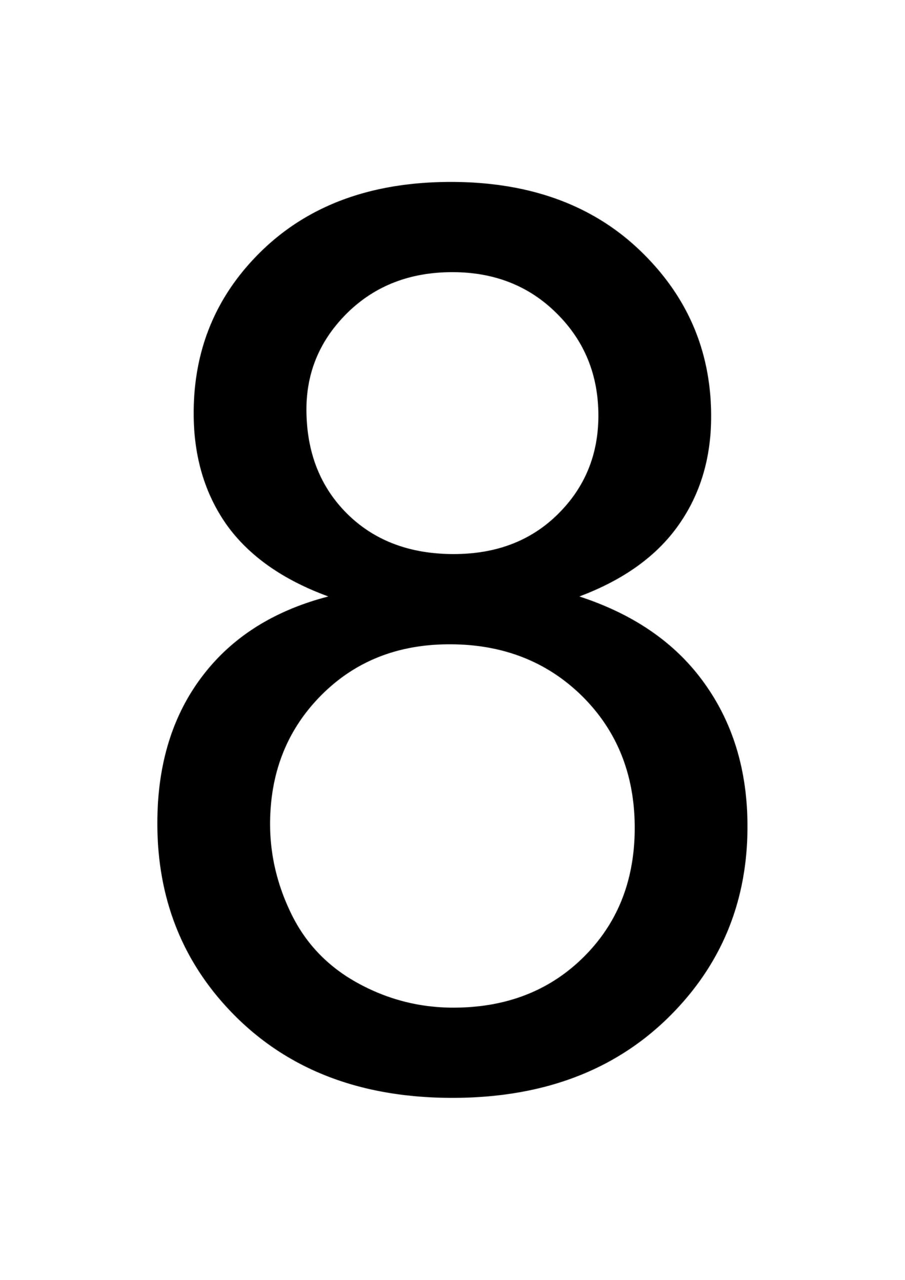 Number 8 Free Printable - FreePrintableTM.com | FreePrintableTM.com