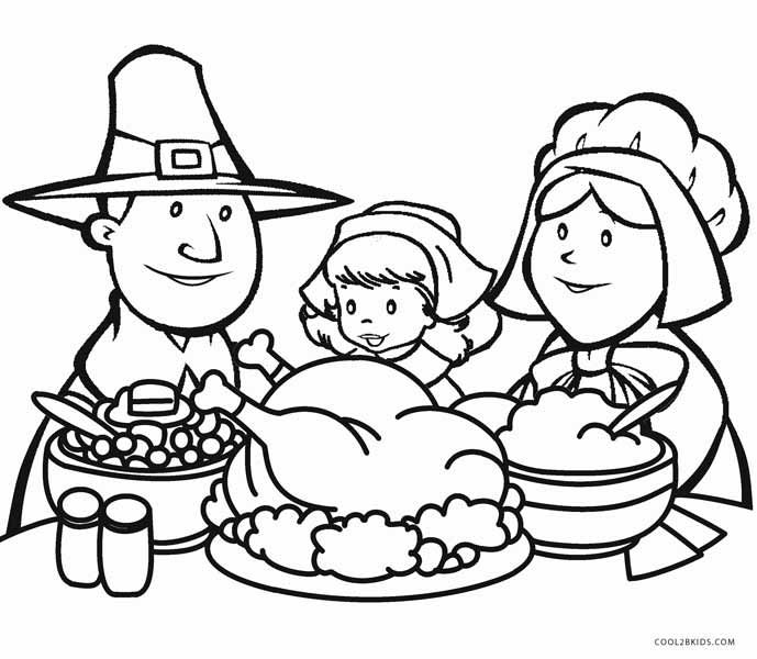 Printable Thanksgiving Coloring Pages For Kids