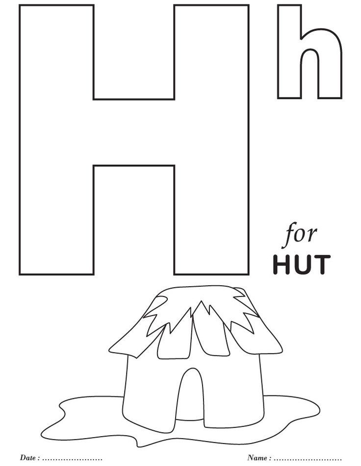 Printables Alphabet H Coloring Sheets Free Printable 