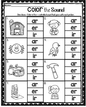 R Controlled Vowels Worksheets By Teaching Second Grade TpT