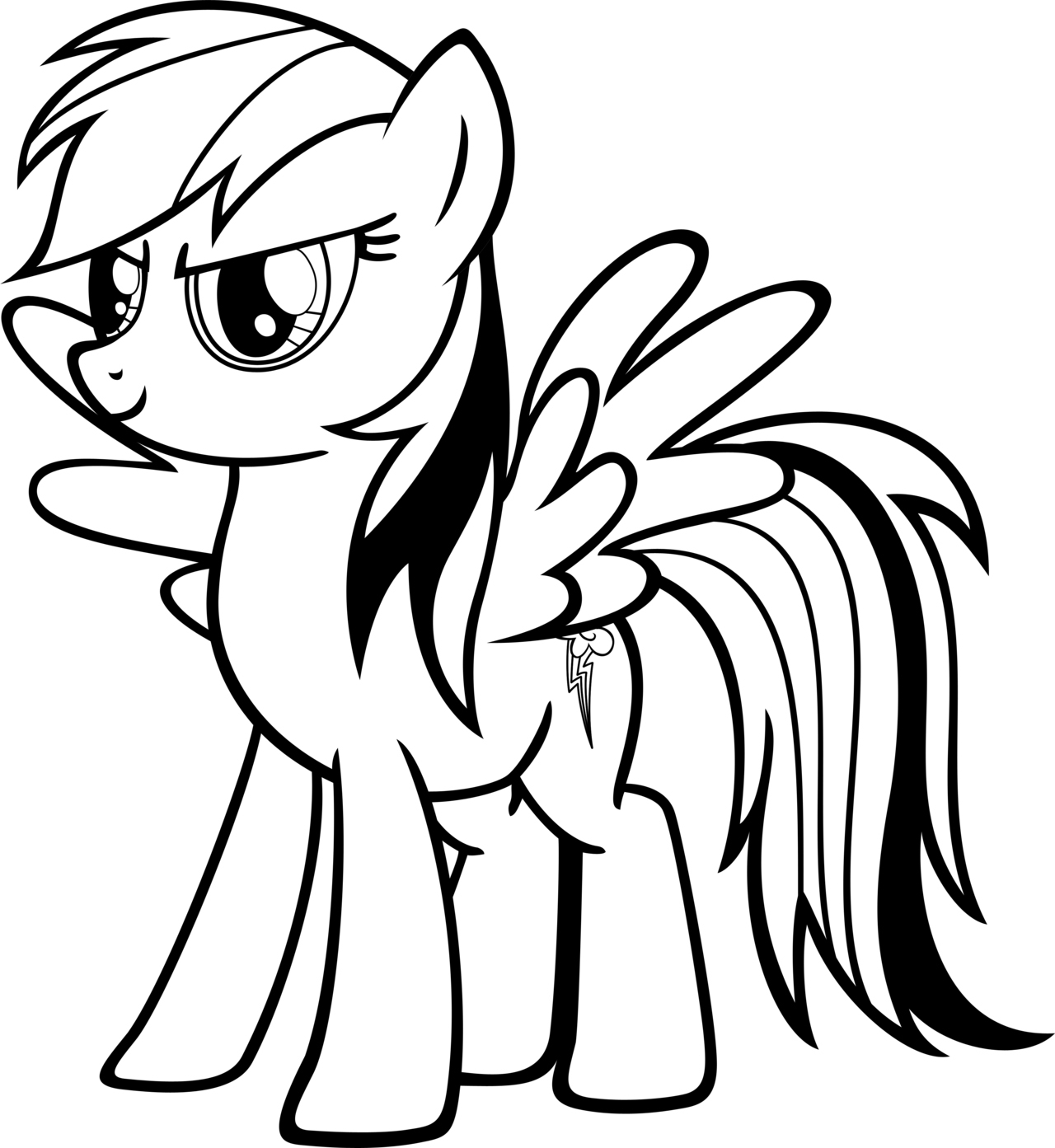 Rainbow Dash Coloring Pages Best Coloring Pages For Kids