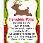 Reindeer Food Printable Labels Instant Download