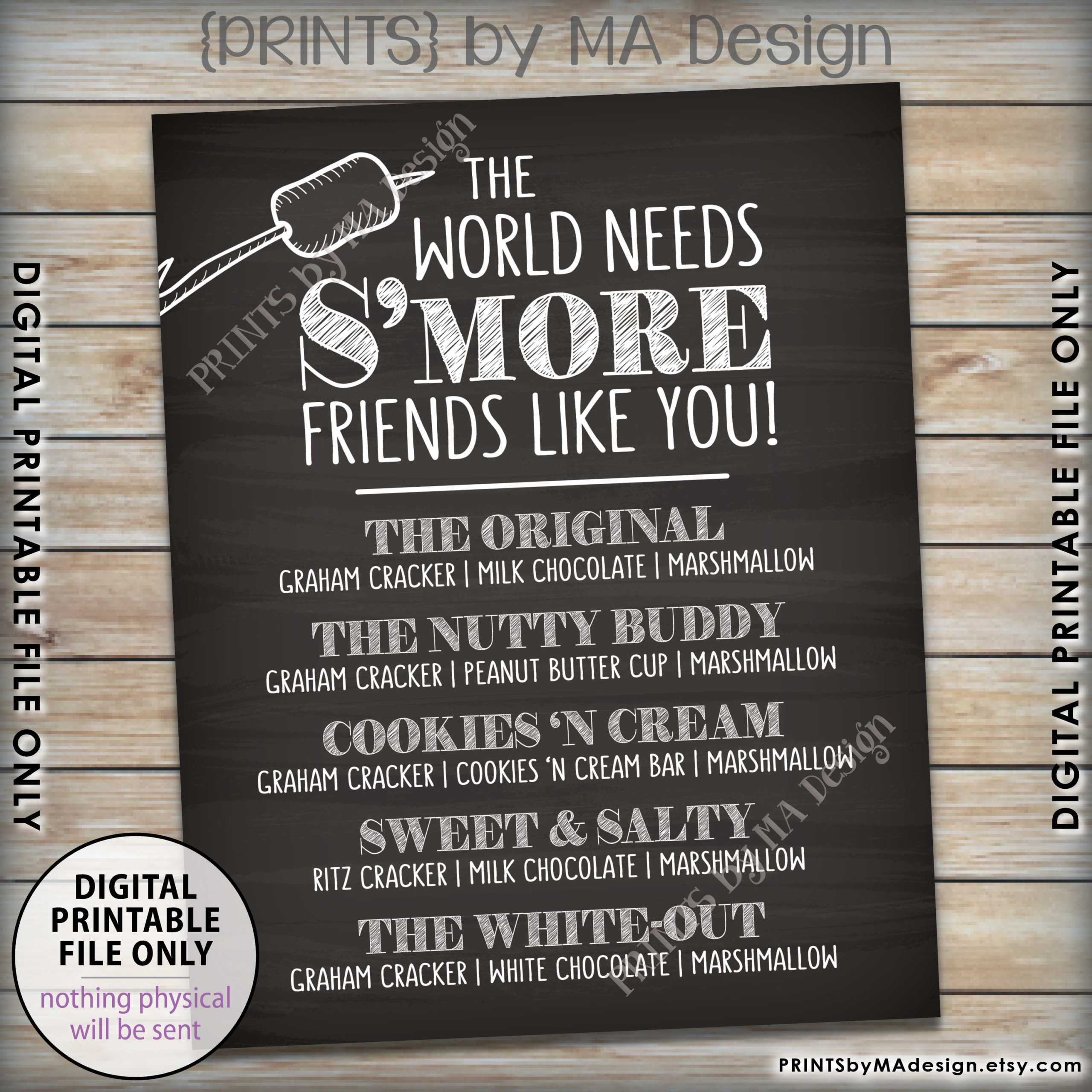 S mores Sign The World Needs S more Friends Like You 