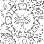Scorpius Zodiac Sign Coloring Page Free Printable