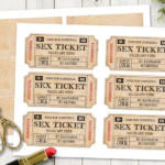 Sexy Gift For Him Printable Sex Tickets Kinky Coupon For