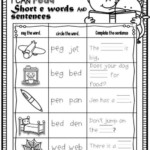 Short E Phonics Worksheet Worksheet