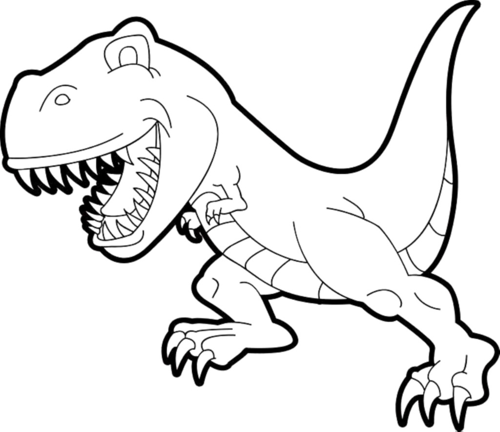 Simple T Rex Coloring Pages Dinosaur Coloring Pages