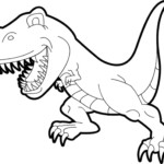 Simple T Rex Coloring Pages Dinosaur Coloring Pages