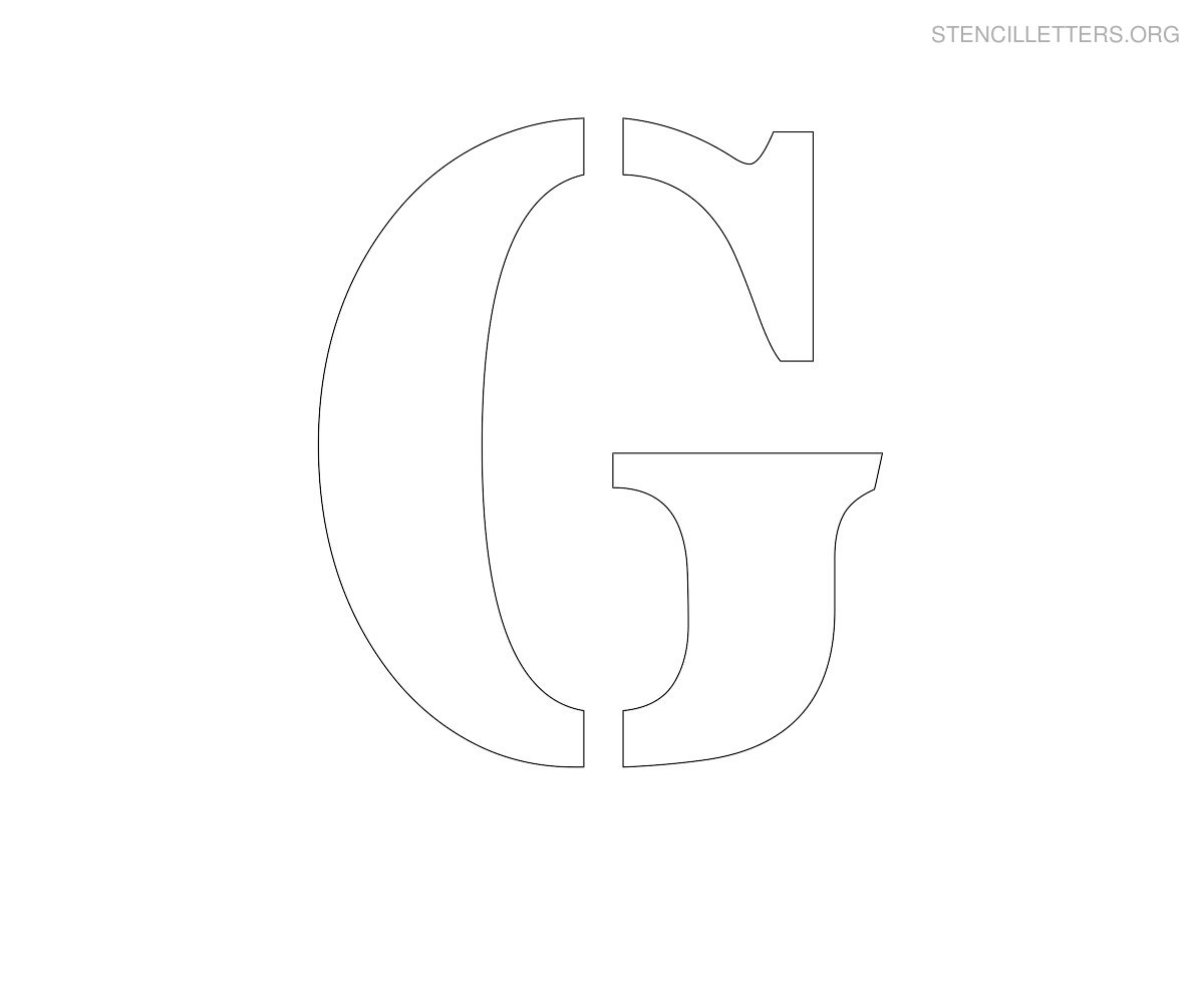 Stencil Letters G Printable Free G Stencils Stencil 