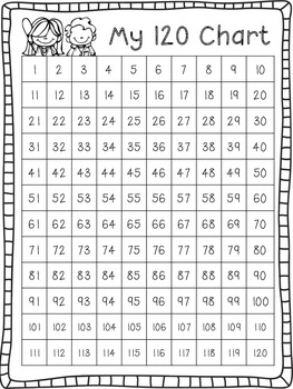 Student 120 Number Chart Freebie By Bethany Gardner TpT