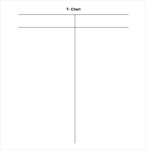 T Chart Template 15 Examples In PDF Word Excel Free 