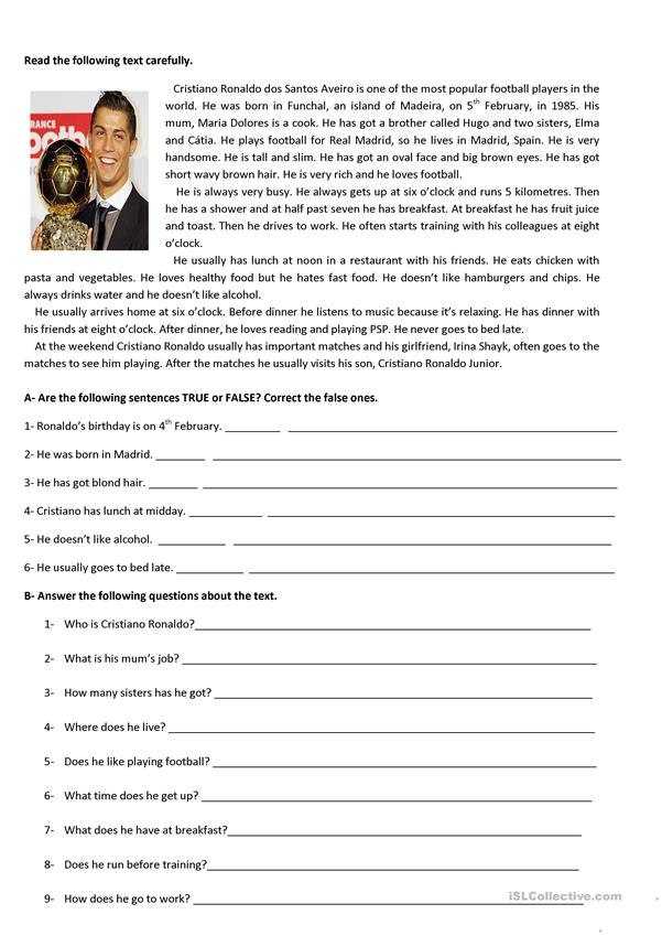 Test 5th Grade Worksheet Free ESL Printable Worksheets 