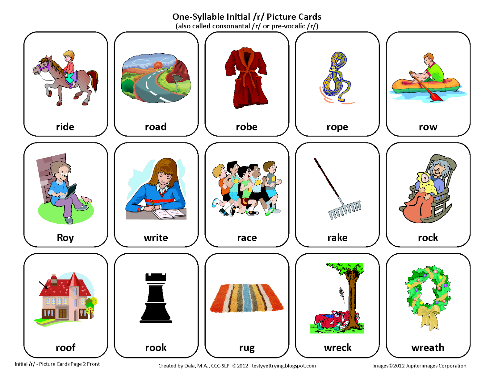 Testy Yet Trying Initial R Free Speech Therapy 